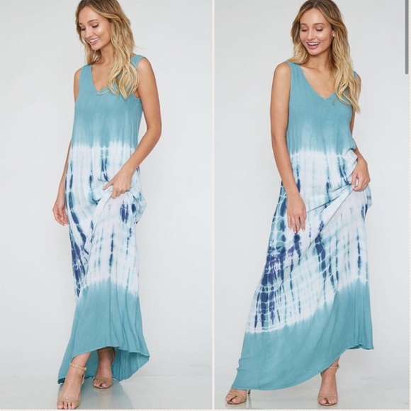 ValMarie Dresses & Skirts - ❤️HOST PICK❤️Tie Dye Blue Madi Dress